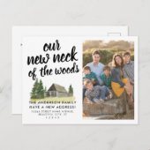 引っ越しましたの新しい首の写真の移動 案内ポストカード (正面/裏面)