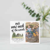 引っ越しましたの新しい首の写真の移動 案内ポストカード (スタンド正面)