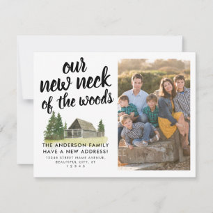 引っ越しましたの新しい首の写真の移動 案内状