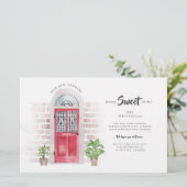 引っ越しましたの水彩変化のお知らせ 便箋 (スタンド正面)