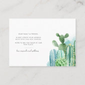 引っ越しましたの水彩変化のお知らせ 名刺 (裏面)