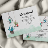 引っ越しましたの水彩工場の移動発表 ノートカード