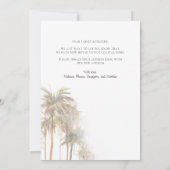 引っ越しましたの水色のヤシの木を移動 案内状 (裏面)