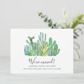 引っ越しましたの水色の移モダン動 案内状 (スタンド正面)