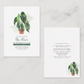 引っ越しましたの水色エレガントの動き発表 名刺 (正面/裏面)