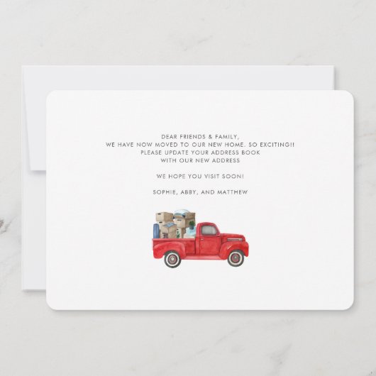 引っ越しましたの水色モダンの動き発表 (裏面)