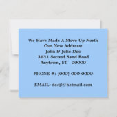 引っ越しましたの発表のNorthwoodsマツ及び湖 案内状 (裏面)