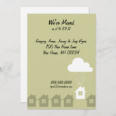 引っ越しましたの発表カード 案内状 (正面/裏面)