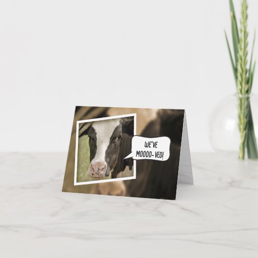 引っ越しましたの発表 カード (正面)