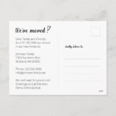 引っ越しましたの移動お知らせ写真1.ポストカード シーズンポストカード (裏面)