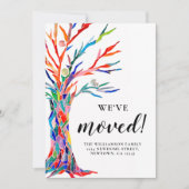 引っ越しましたの移動告知 案内状 (正面)