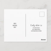 引っ越しましたの移動案内はがき ポストカード (裏面)