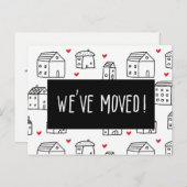 引っ越しましたの移動案内はがき 案内ポストカード (正面/裏面)