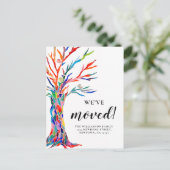引っ越しましたの移動案内はがき 案内ポストカード (スタンド正面)