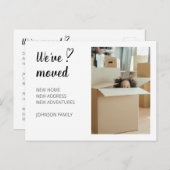 引っ越しましたの移動発表写真2.ポストカード シーズンポストカード (正面/裏面)