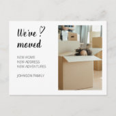 引っ越しましたの移動発表写真2.ポストカード シーズンポストカード (正面)