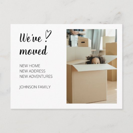 引っ越しましたの移動発表写真2.ポストカード シーズンポストカード (正面)