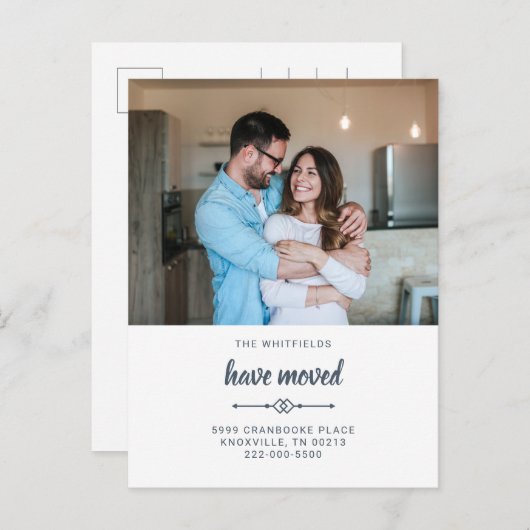 引っ越しましたの移動 案内ポストカード (正面/裏面)