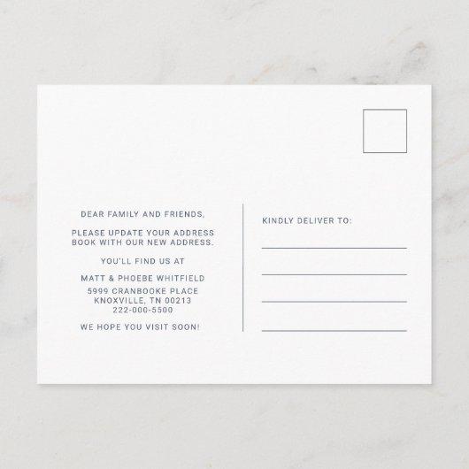 引っ越しましたの移動 案内ポストカード (裏面)