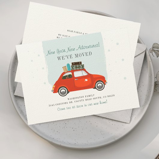 引っ越しましたの移動 案内状