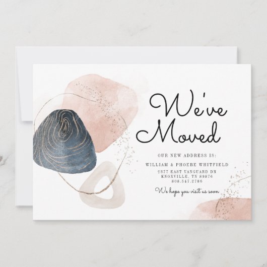 引っ越しましたの移動 案内状 (正面)