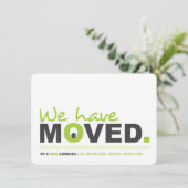 引っ越しましたの移行発表引っ越し祝いパーティーパーティー 招待状 (スタンド正面)