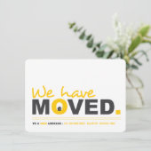 引っ越しましたの移行発表引っ越し祝いパーティーパーティー 招待状 (スタンド正面)