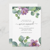 引っ越しましたの緑のユーカリの葉の移動 ノートカード (正面/裏面)