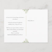 引っ越しましたの緑の住所変更写真 案内ポストカード (裏面)