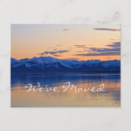 引っ越しましたの美しい海岸！アドレスの変更 案内ポストカード