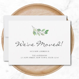 引っ越しましたの色離れの移動 案内状