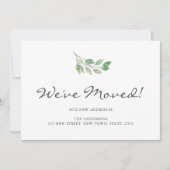 引っ越しましたの色離れの移動 案内状 (正面)