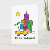 引っ越しましたの都市景観カード-垂直 案内状 (正面)