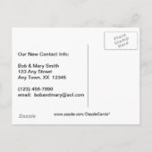 引っ越しましたはがき通知 案内ポストカード (裏面)