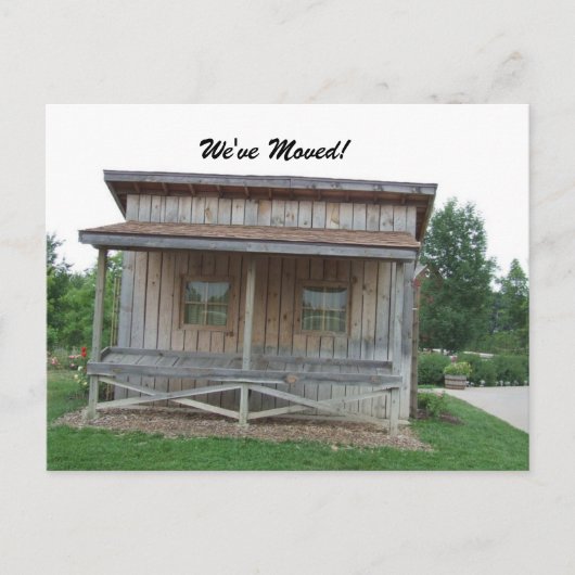 引っ越しましたはがき通知 案内ポストカード (正面)