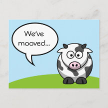 引っ越しましたはがき