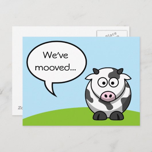 引っ越しましたはがき インビテーションポストカード (正面/裏面)