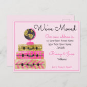 引っ越しましたはがき ポストカード (正面/裏面)