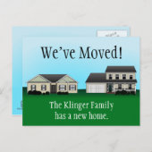 引っ越しましたはがき 案内ポストカード (正面/裏面)