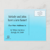 引っ越しましたはがき 案内ポストカード (裏面)