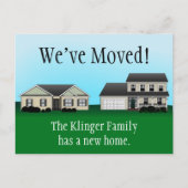 引っ越しましたはがき 案内ポストカード (正面)