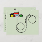 引っ越しましたはがき 案内ポストカード (正面/裏面)