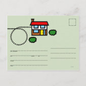 引っ越しましたはがき 案内ポストカード (裏面)