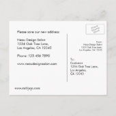 引っ越しましたはがき 案内ポストカード (裏面)