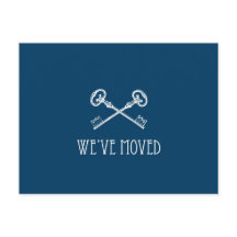 引っ越しましたはがき