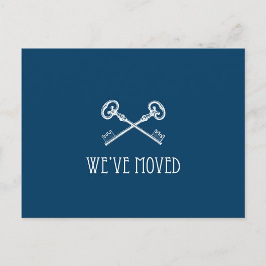 引っ越しましたはがき 案内ポストカード (正面)