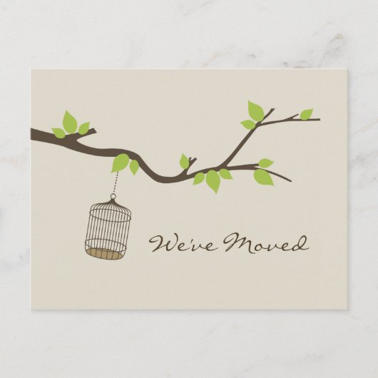 引っ越しましたはがき 案内ポストカード (正面)