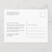 引っ越しましたはクリスマスの移動 案内ポストカード (裏面)