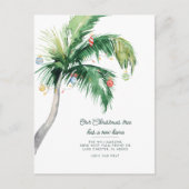 引っ越しましたはクリスマスの移動 案内ポストカード (正面)