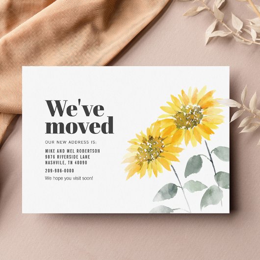 引っ越しましたひまわり移動告知